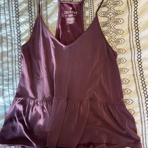 Maroon Cropped Tank